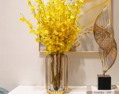 转卖美式创意玻璃花瓶摆件餐桌客厅插花玄关电...