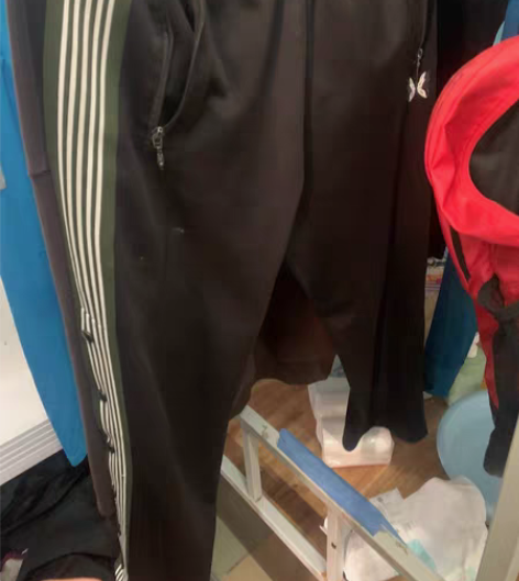 包邮老夫子排扣裤m码  唯一瑕疵左脚倒数第...