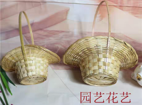 转卖花篮藤编田园手提篮跳舞编织柳编水果篮子...