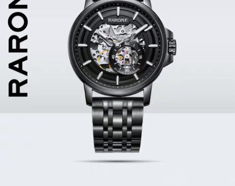 转卖Rarone雷诺手表男镂空机械表全自动...