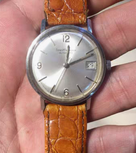 瑞士原装芝柏表，世界十大名表，银色盘面条丁...