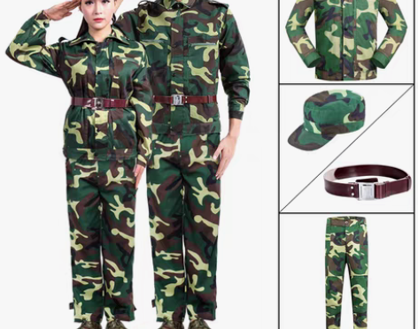 转卖【88狂欢价】军训服套装男迷彩服女学生...