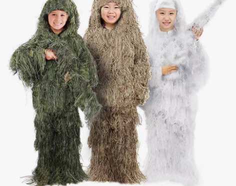 转卖绝地儿童吉利服伪装服丛林迷彩隐身衣伪装...
