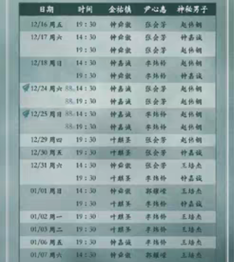 出 音乐剧《阴天》12.31晚场 叶麒圣李...