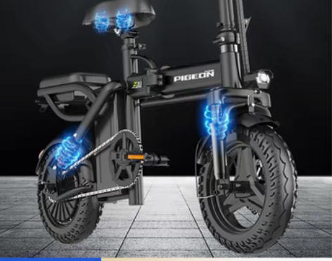 转卖飞鸽折叠电动自行车锂电池代驾超轻小型代...