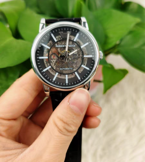 包邮艾浪正品黑武士手表男士全自动机械表飞轮...