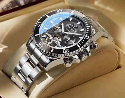 瑞士正品多功能十大手表男士镂空机械表全自动...