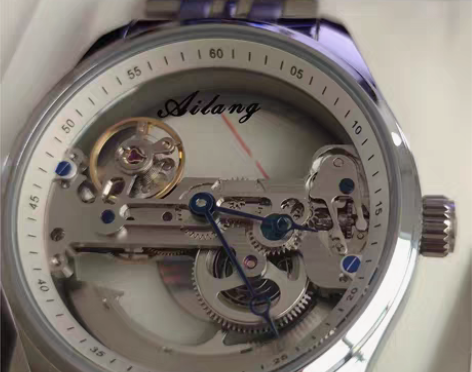 包邮瑞士爆款陀飞轮镂空机械表手表男士皮带防...