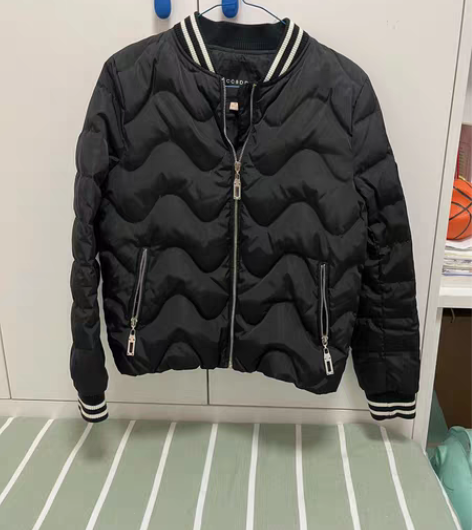 包邮CCDD 短款棒球羽绒服,商场购买,买...