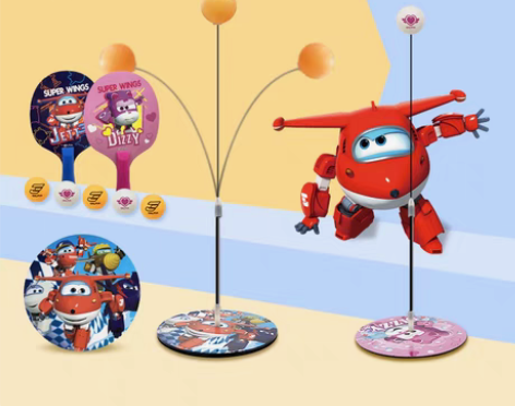 转卖超级飞侠儿童乒乓球训练器室内自练神器弹...