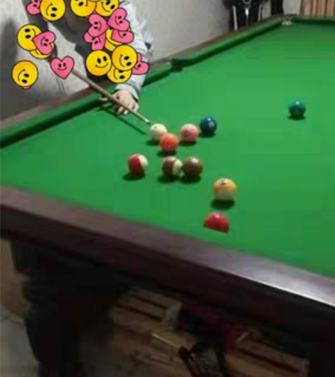 星牌台球桌杆架球杆6支球 感兴趣的话点“我...