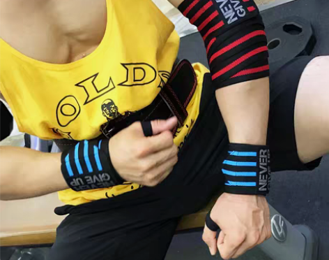 转卖健身护肘男绷带护具举重运动装备手套卧推...