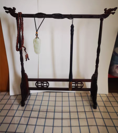 【龙头笔架】老红木 文房器  榫卯结构  ...