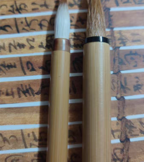 包邮荣宝斋小楷2支和狼毫大楷 感兴趣的话点...