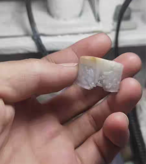 包邮翡翠戒指扳指 内径15.5  小手尾戒...