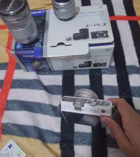 包邮奥林巴斯epl3,箱说齐全,配件特别多...