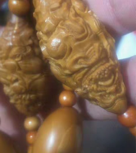 达摩八祖，橄榄核手工雕刻，尺寸17*37左...