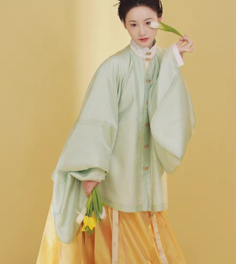 包邮裳宫语 裳宫语草虫望月明制汉服女中国风...