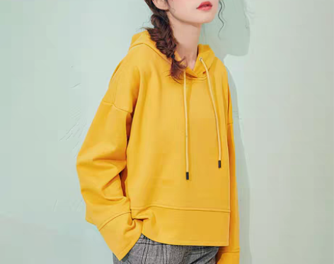 转卖诗曼朵春季新品韩版休闲纯色宽松个性短款...