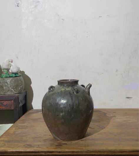 包邮民俗粗陶，酒壶茶壶，口有磕，流水道具，...