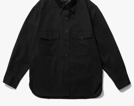 转卖日系复古工装格子衬衫男士春季韩版潮流宽...