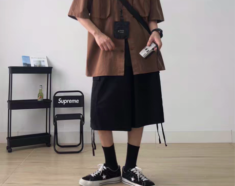 转卖RICHMAN美式休闲工装衬衫男短袖夏...