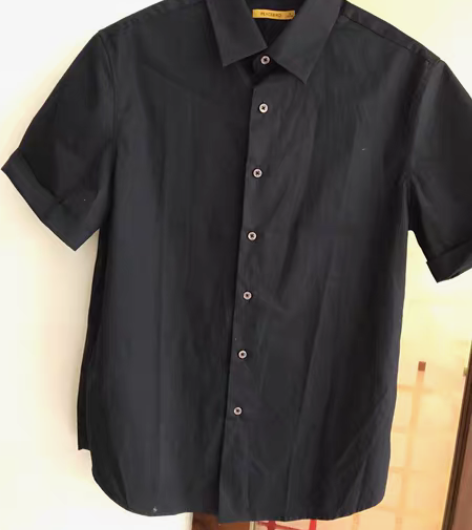包邮太平鸟男士短袖衬衫太平鸟 小号 衣服质...