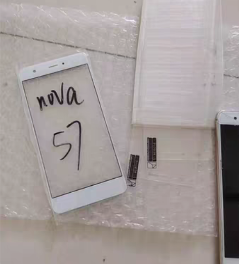 华为小nova原装货，换过外玻璃，屏幕摔坏...