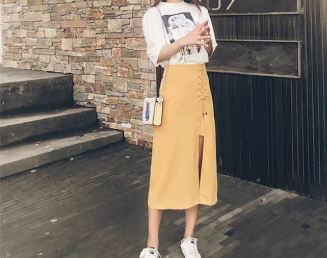 转卖半身裙女春夏装中长款2021新款高腰开...