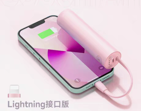 转卖【99价】罗马仕自带线充电宝小巧迷你轻...