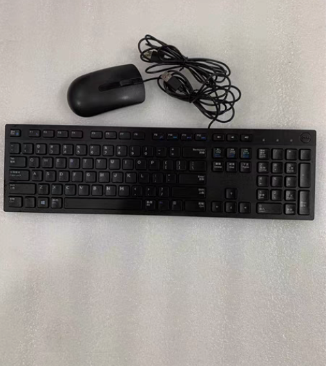 戴尔原装KB216十MS116黑色有线套装...