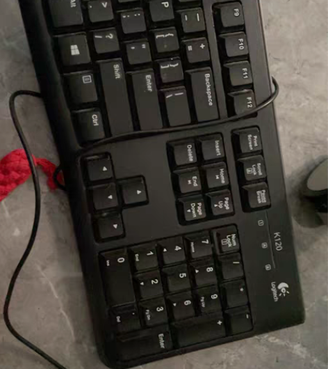 罗技k120有线键盘 20元自提???几乎...