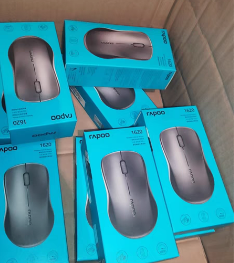 全新雷柏1620无线鼠标 全新未拆封，黑色...