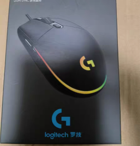 包邮全新 罗技g102鼠标 只有黑色 包装...