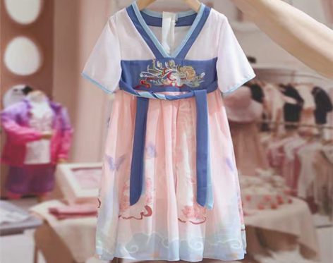 转卖拉夏贝尔童装女童夏装古风汉服襦裙202...