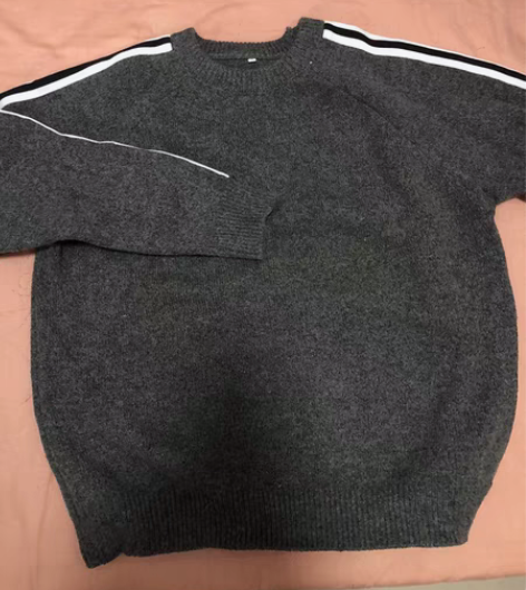 包邮男士圆领毛衣 灰色全新，3XL，50包...
