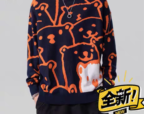 转卖PLAYBOY/花花公子 针织衫小熊毛...