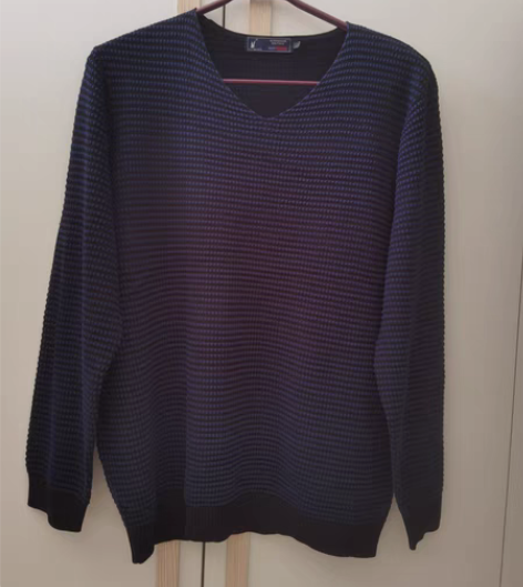 包邮花花公子 毛衫 185蓝色 鸡心领 商...