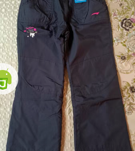 包邮七波辉加绒休闲裤,玫红色刺绣标,正品质...