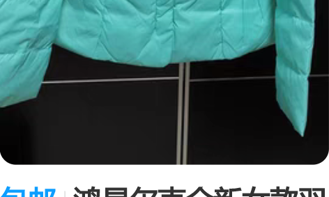 包邮鸿星尔克全新女款羽绒服，填充物为白鸭绒...