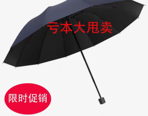 包邮【十二骨全自动】超大号雨伞折叠男女商务...
