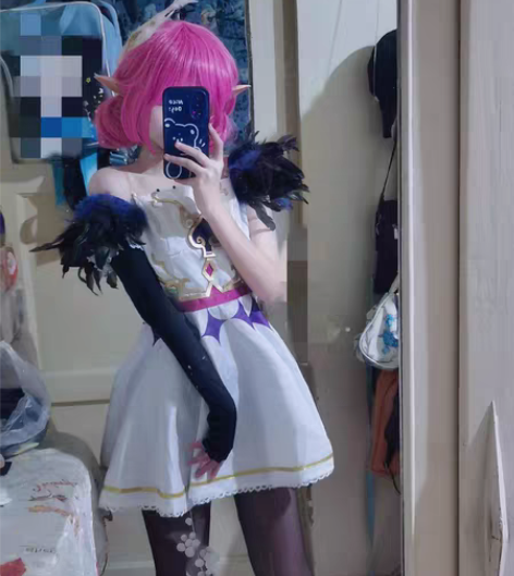 包邮王者荣耀小乔旧版天鹅之梦cos 假毛，...