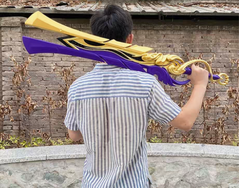转卖王者荣耀李信一念神魔武器大号cos模型...