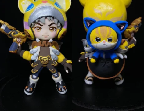 王者荣耀鲁班寅虎瑞焰手工制作q版全新￥380