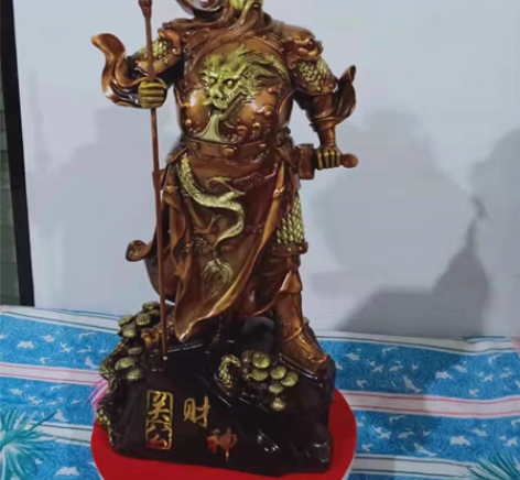 包邮纯铜关公关二爷摆件纯铜武财神客厅办公室...