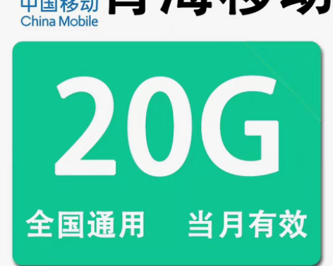 包邮青海移动流量20g流量加油包移动流量包...