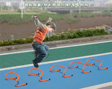 转卖幼儿园体智能钻洞钻圈跨栏感统训练器材拱...