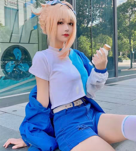 包邮原神罗森联动胡桃宵宫cos服全套! 胡...