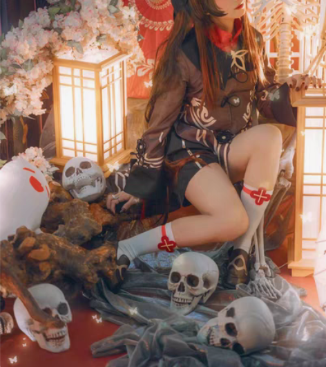 【可直拍】原神胡桃cos全套有道具 假毛+衣服假毛轻微修剪... 【可直拍】原神胡桃cos全套有道具 假毛+衣服假毛轻微修剪...