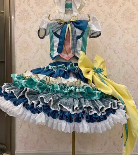 包邮v家初音未来miku打歌服cospla...
